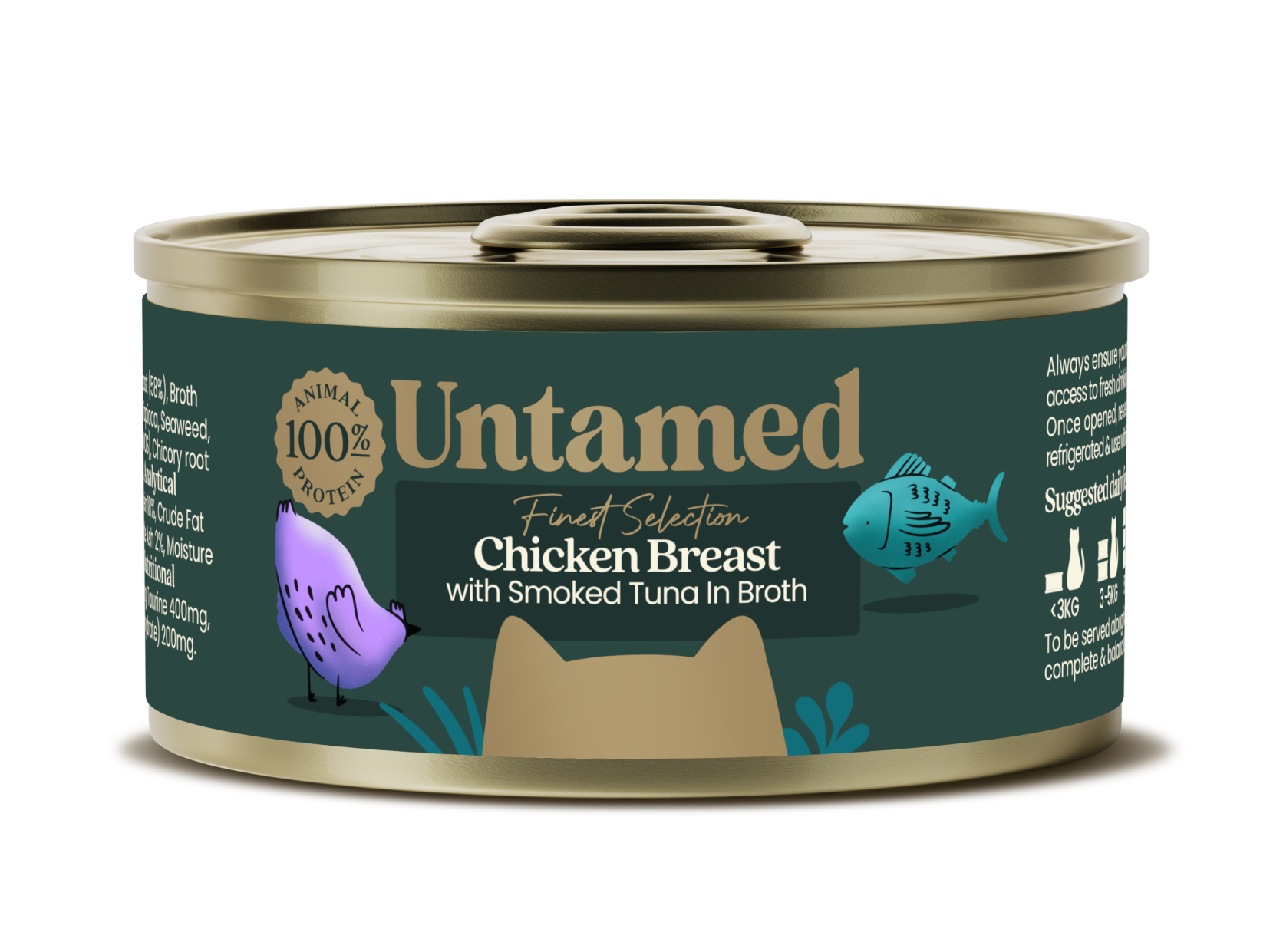 Chicken Breast with Smoked Tuna in Broth