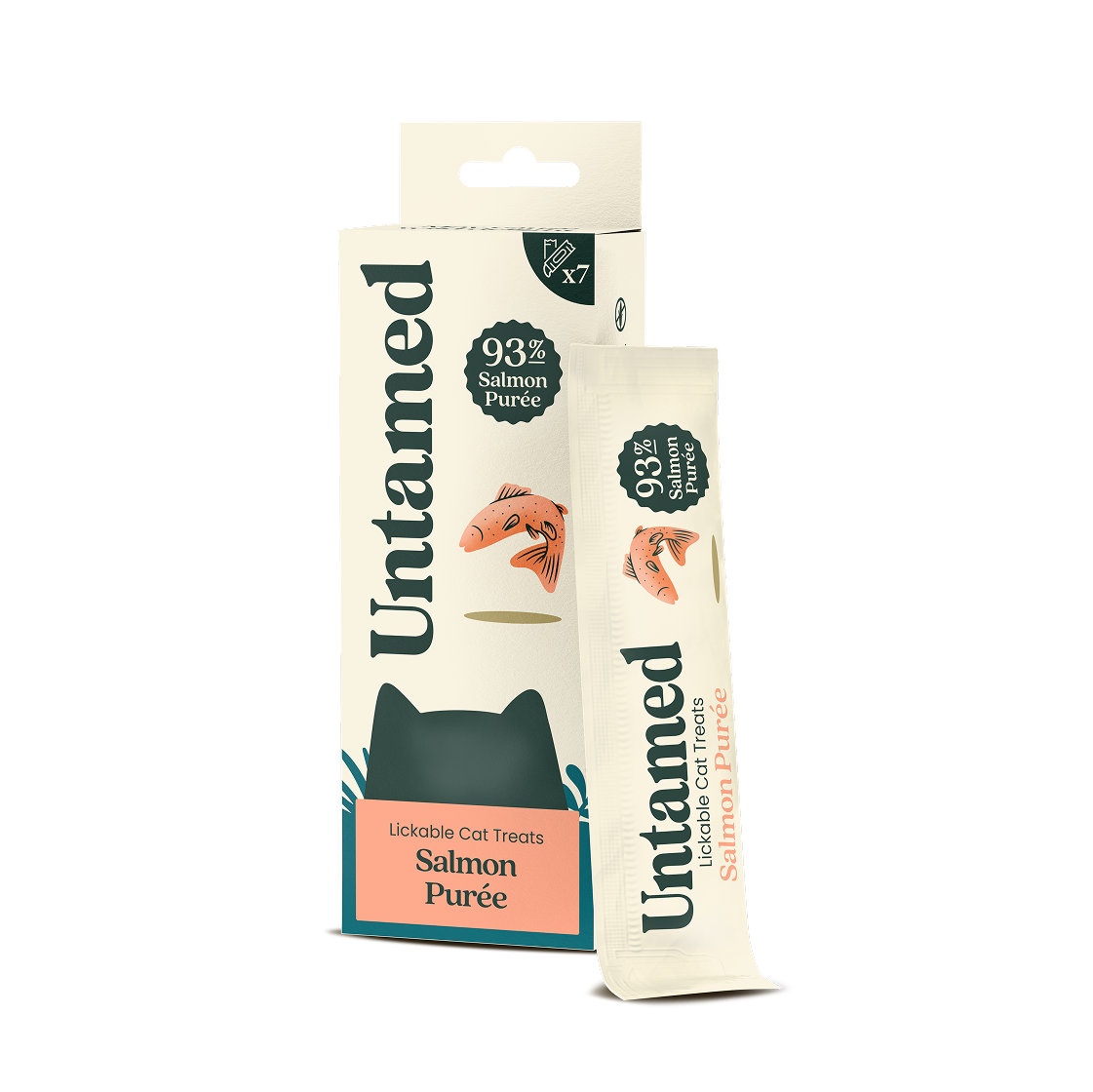 Salmon purée treats